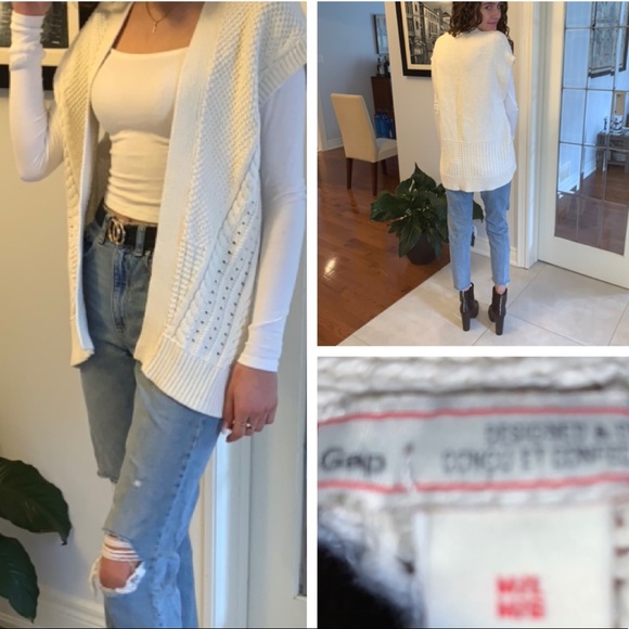 GAP Sweaters - GAP Ladies Sleeveless cardigan Sz M/L